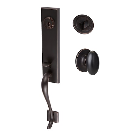 Sure-Loc Hardware Sure-Loc Hardware Solitude Handleset, Arapaho Handleset Trim, Vintage Bronze SL507-AR 11P